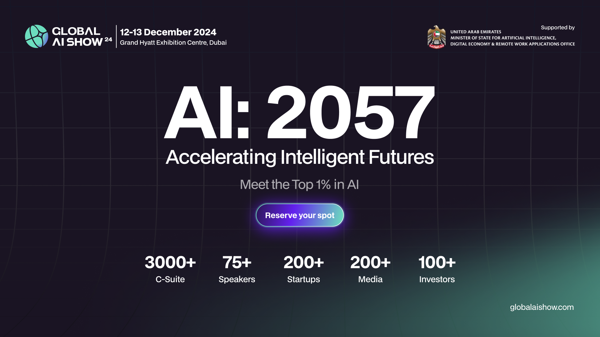 The Global AI Show debuts in Dubai on December 12th