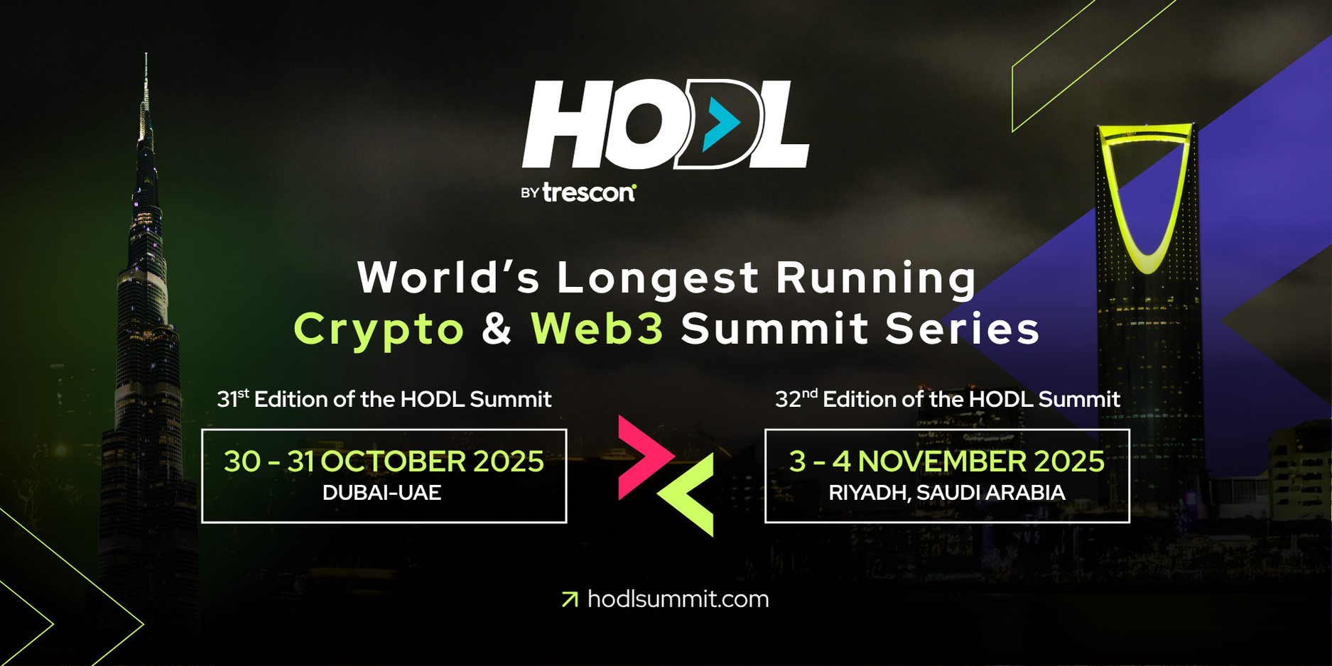 HODL Summit Unites Dubai & Riyadh for a Landmark Blockchain Roadshow