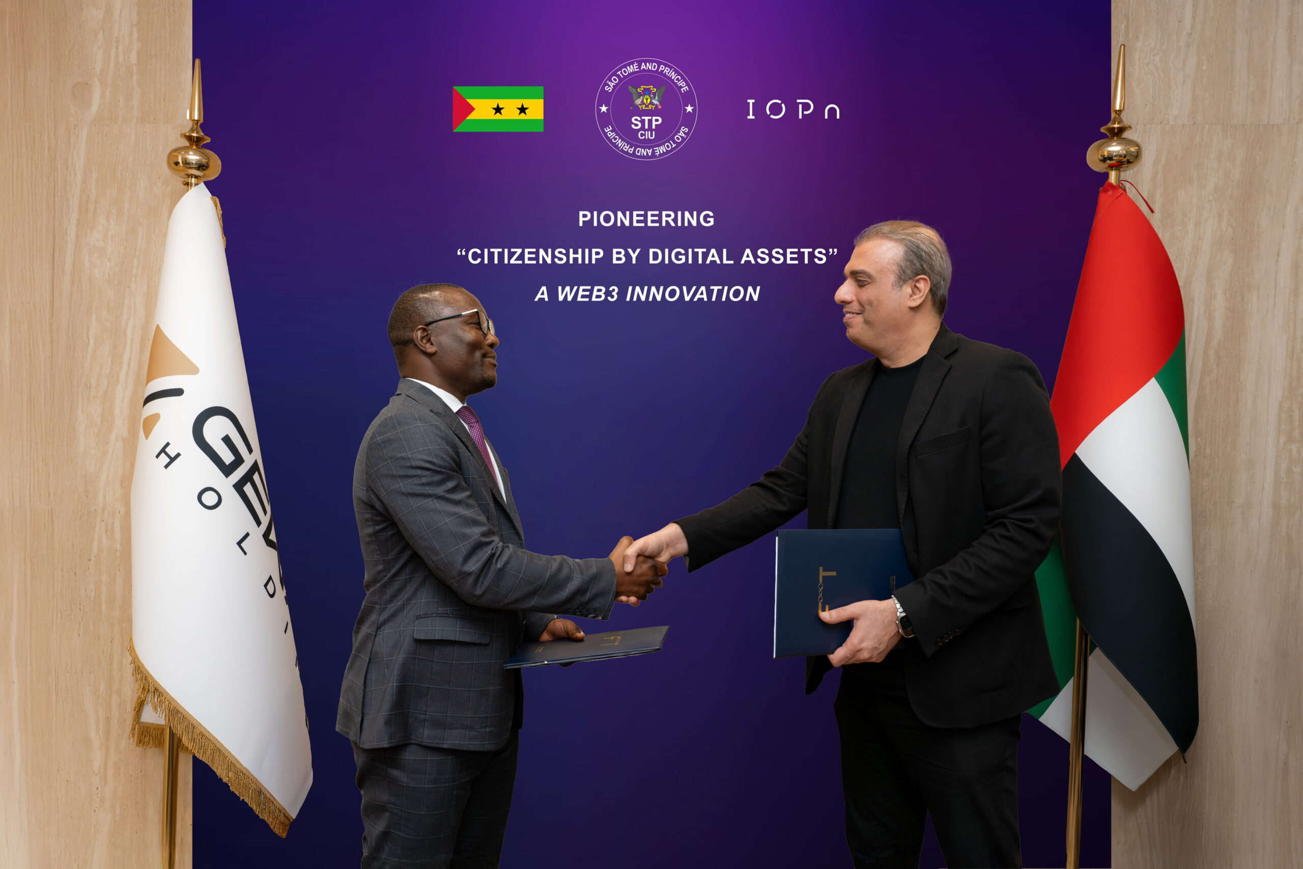 UAE IOPN partners and Sao Tome government partner for blockchain citizenship by investment program